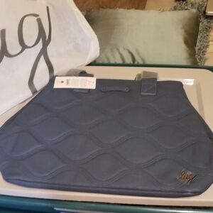 NWT Lug Tempo Slate Blue Quilted Tote